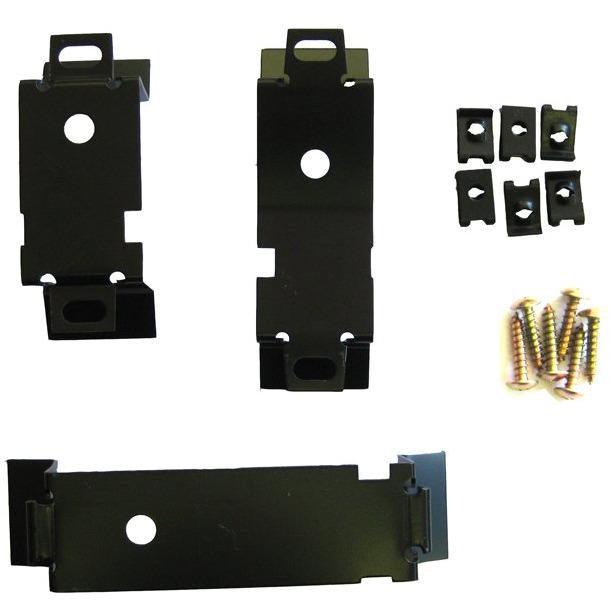 1964-1965 Chevy Chevelle Console Mounting Bracket Set Manual Trans 3 Piece Set