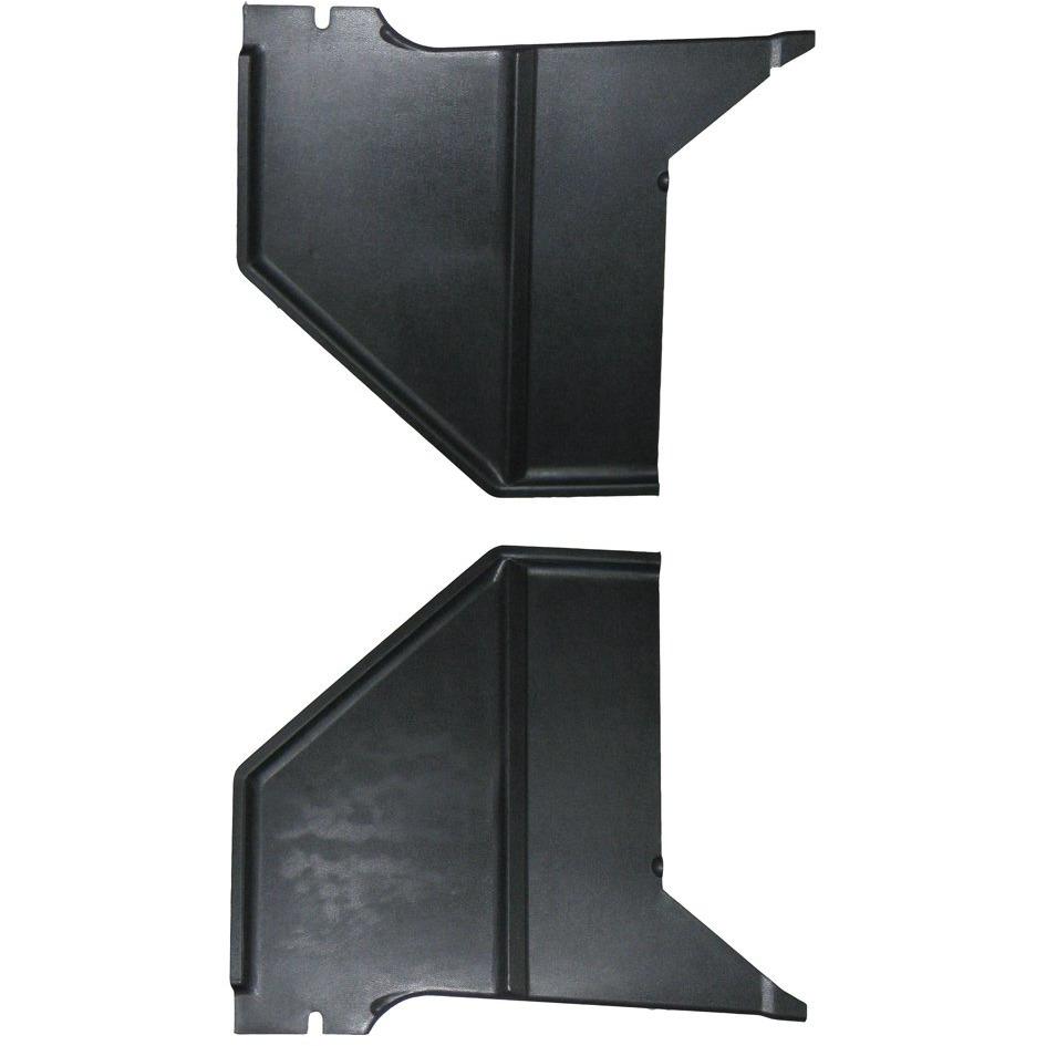 1967-1968 Ford Mustang Kick Panel, Black Pair Coupe Fastback