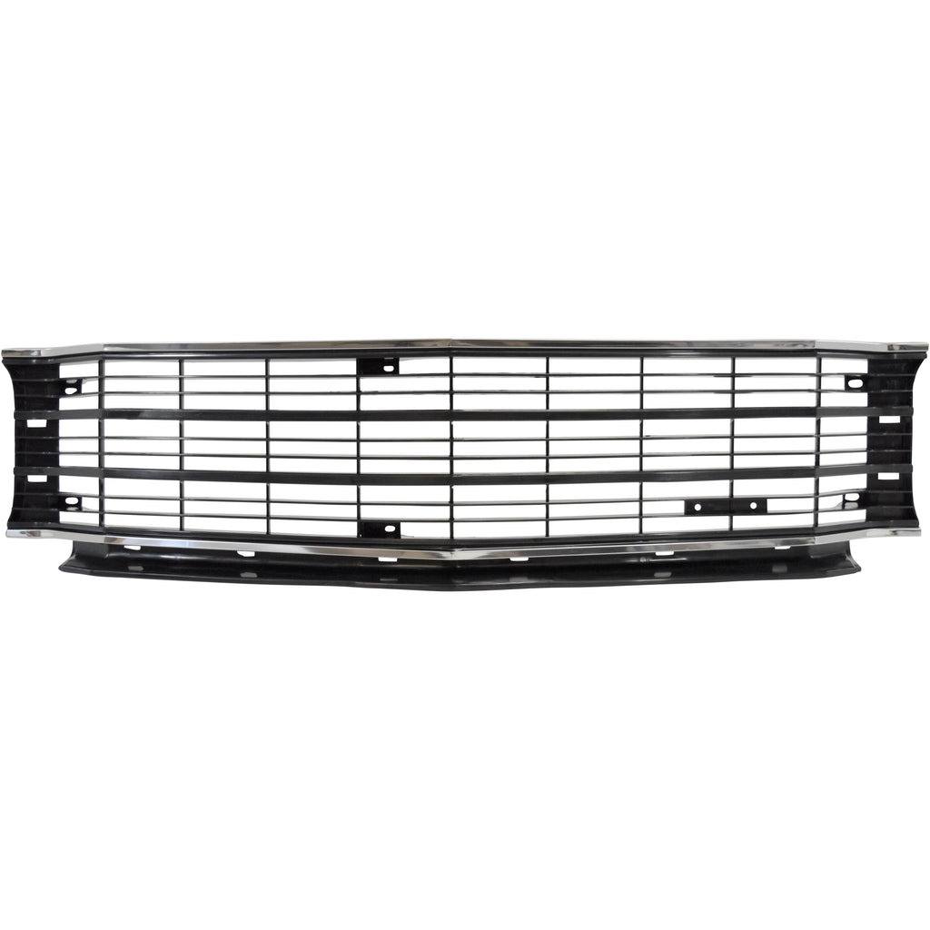 1972 Chevy Chevelle Grille With Upper And Lower Molding Black For Base/SS