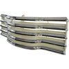 1947-1953 Chevy Truck Grille Assembly Chrome with Ivory Backsplash Includes Mounting Brackets Premium Quality