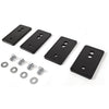 1964-1972 CHEVY CHEVELLE SEAT RELOCATION BRACKET SET (4-PIECES, INCL. 4 BOLTS & WASHERS)